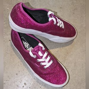 Vans glitter platform shoes